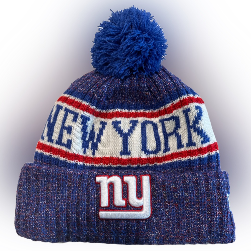 Authentic New Era New York Giants On Field Sport Knit Beanie Cold Weathe…
